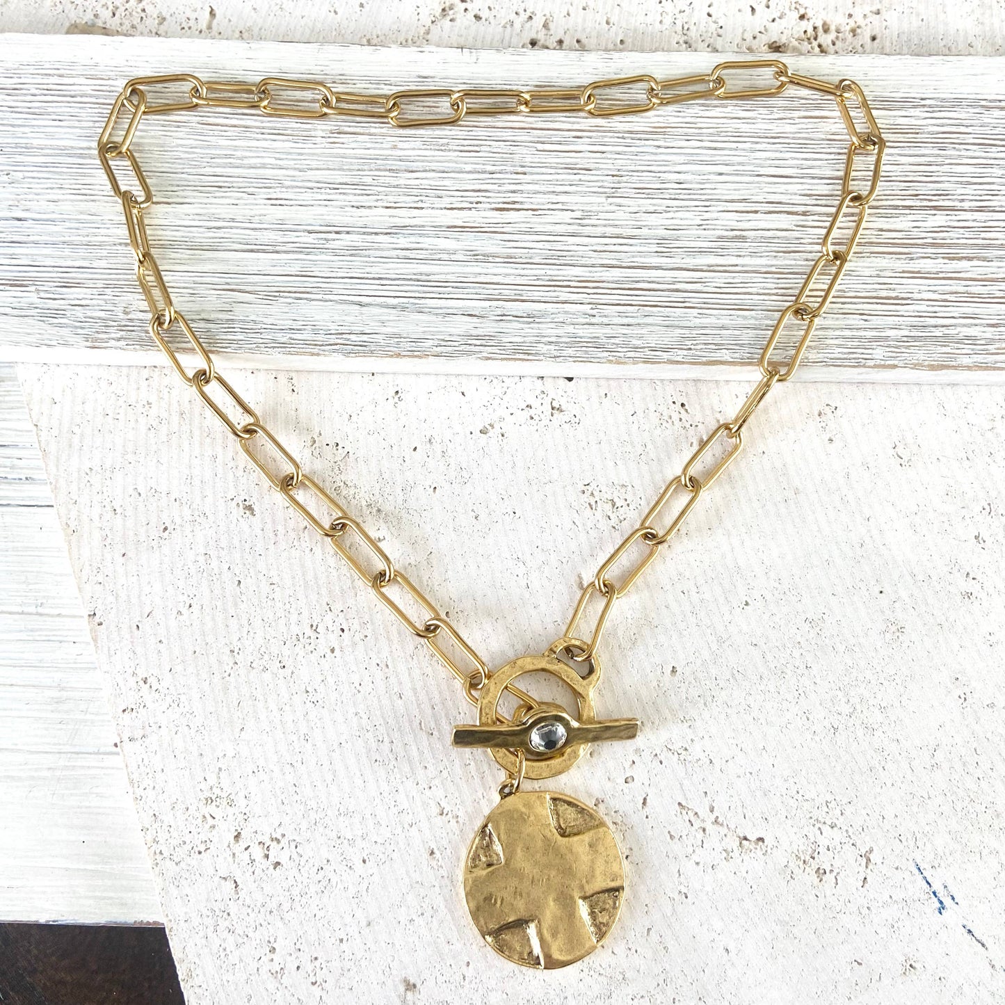 Lord’s Prayer religious medallion non tarnishing jewelry 