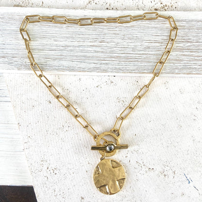 Lord’s Prayer religious medallion non tarnishing jewelry 