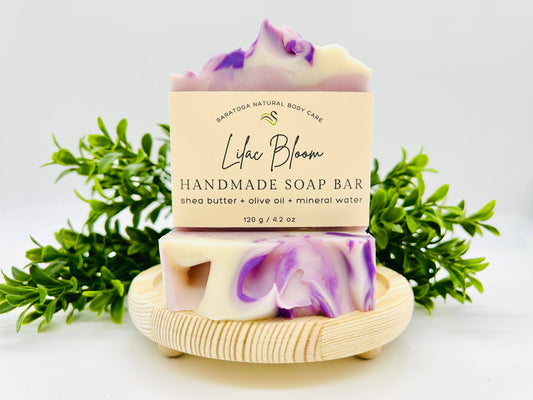 Lilac Bloom Handmade Soap Bar VEGAN COLD PROCESS Spring
