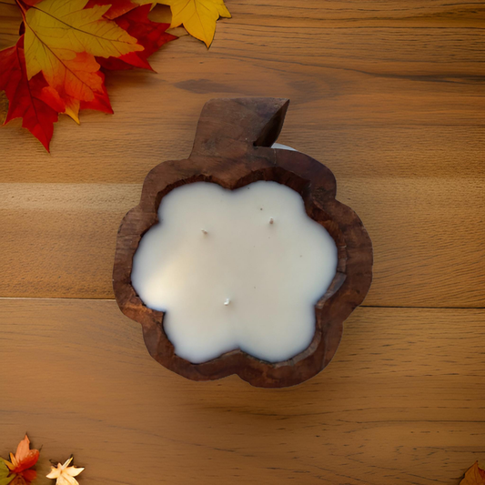 Pumpkin Dough Bowl Candle