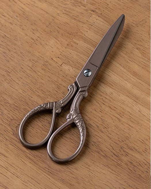 Vagabond Vintage - Vintage Style Embroidery Scissors with Random Brocade Sheath