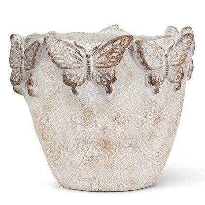 Butterfly Edged Planter-7"H