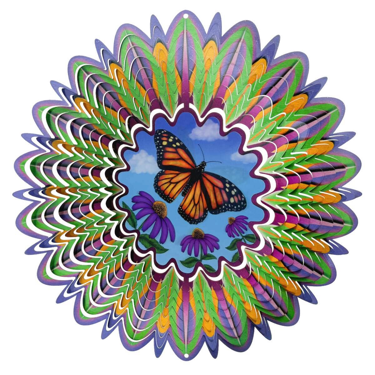 Mariposa animada - Molinillo de viento grande
