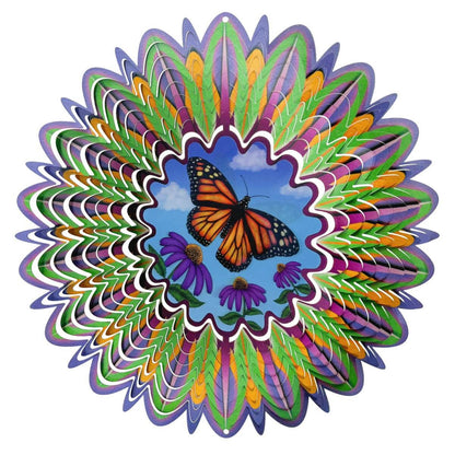 Mariposa animada - Molinillo de viento grande
