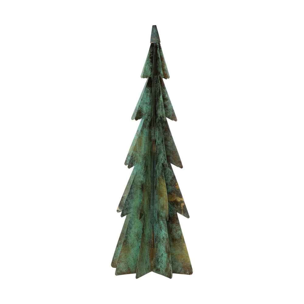 Aged Patina Metal Christmas Tree