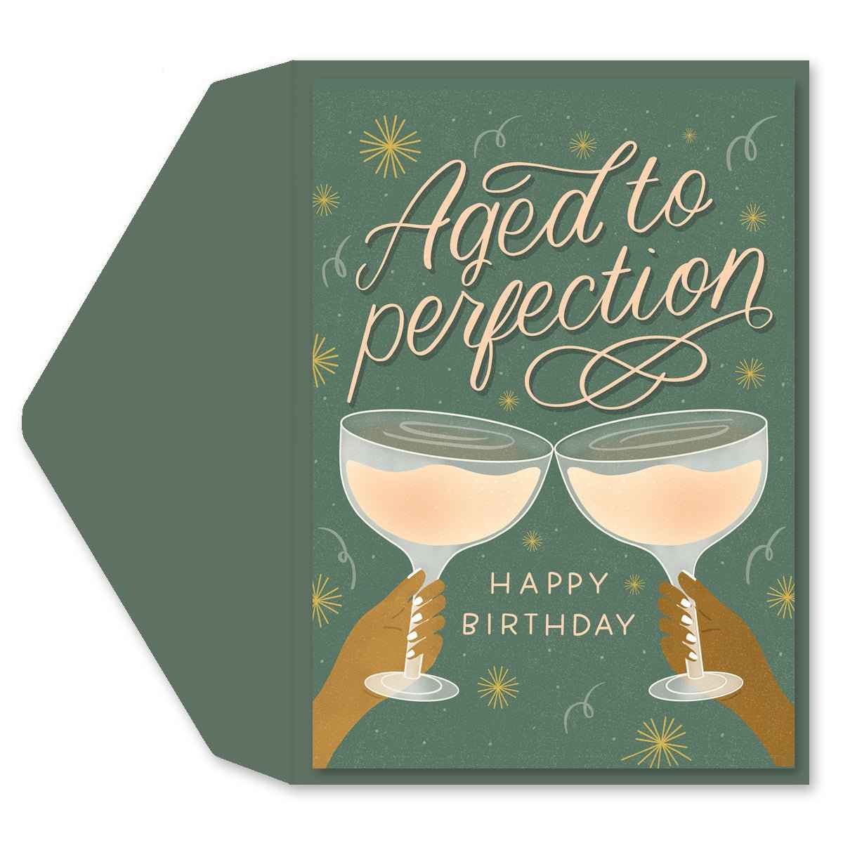 Aged to Perfection Birthday Greeting Card