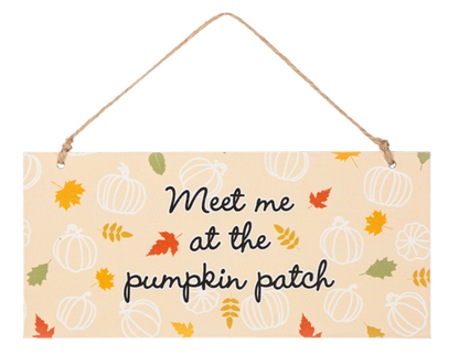 Autumn Inspirations Hanging Sign, A hanging fall sign reading There is always something to be thankful for, with autumn leaves and a jute hanger.