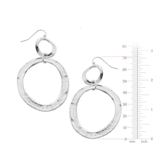 Susan Shaw - Double Silver Earrings