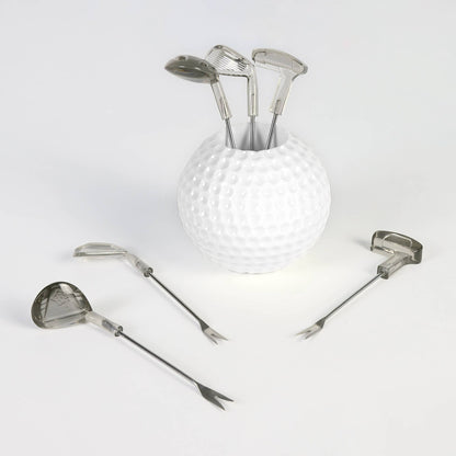 7-Piece Golf Cocktail Pick Set