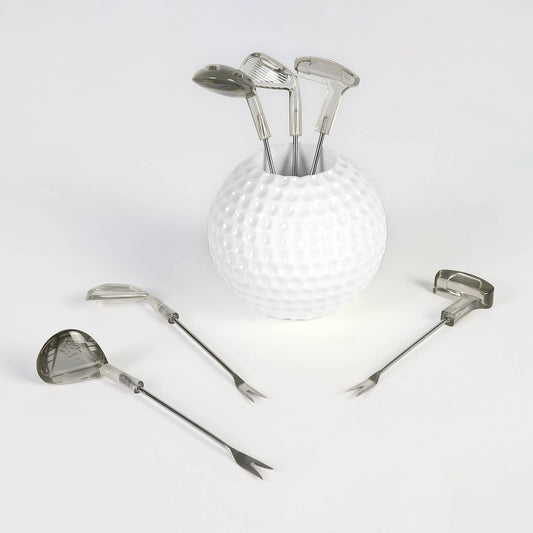 7-Piece Golf Cocktail Pick Set