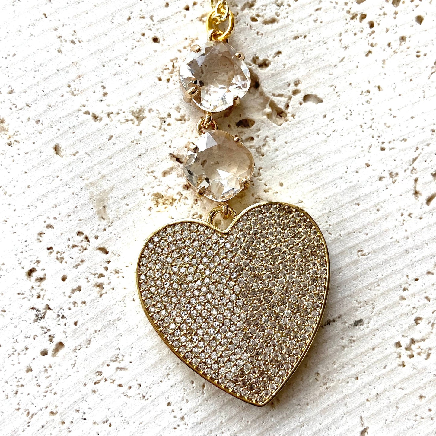 Crystal heart necklace
