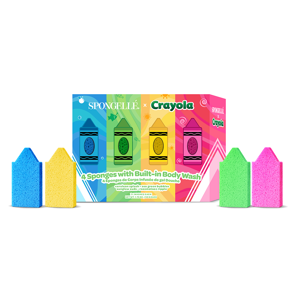 Crayola x Spongellé Body Wash Infused Buffer Gift Set