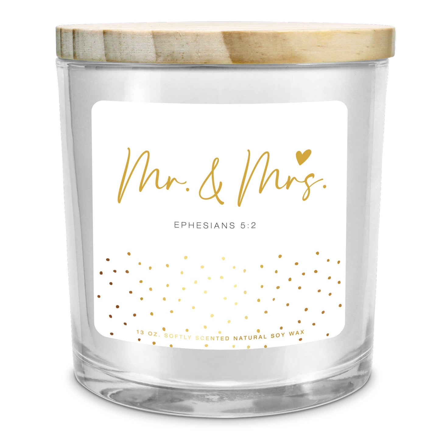 Soy Candle Mr And Mrs 13Oz Ephesians 5