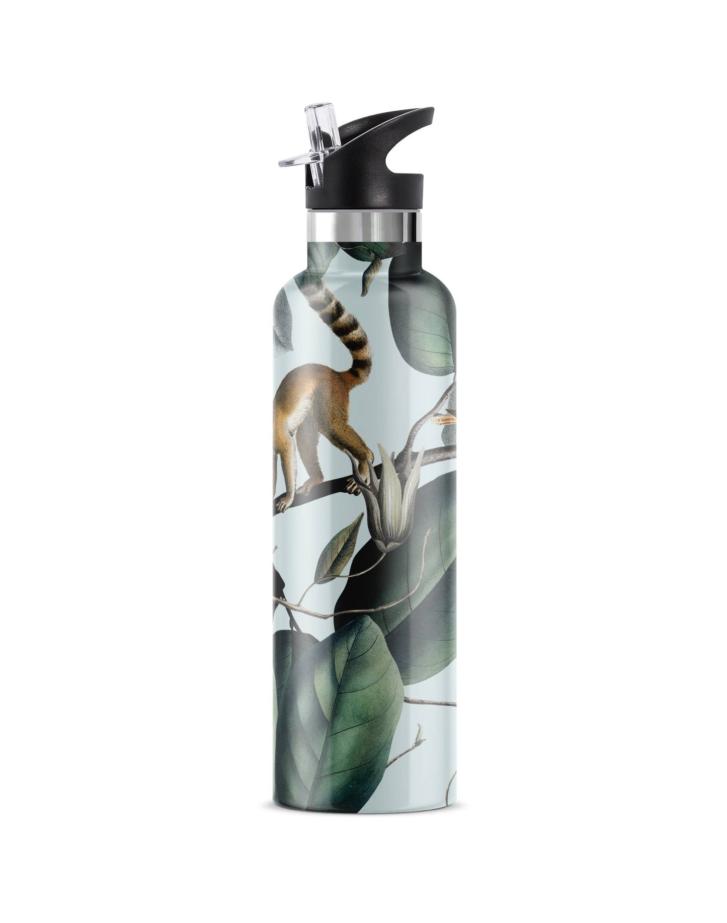 Ecodrive | Jungle Lemur Insulated Water Bottle Flask 25 oz