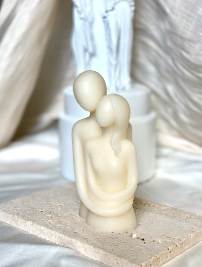 Cuddling Couple Handmade Scented Candle