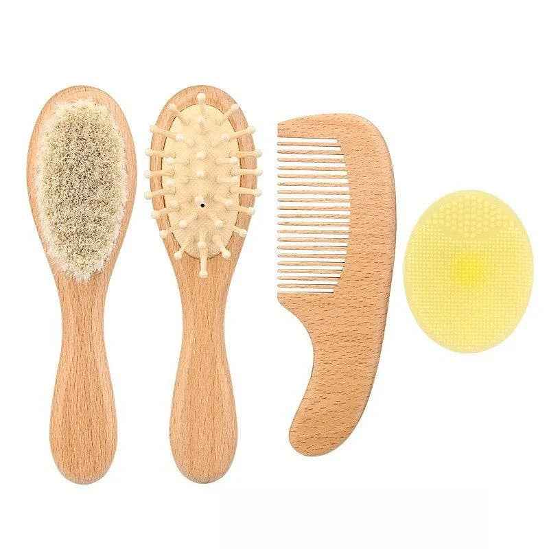 Baby Hair Brush & Comb Set: 4pcs Brush Set