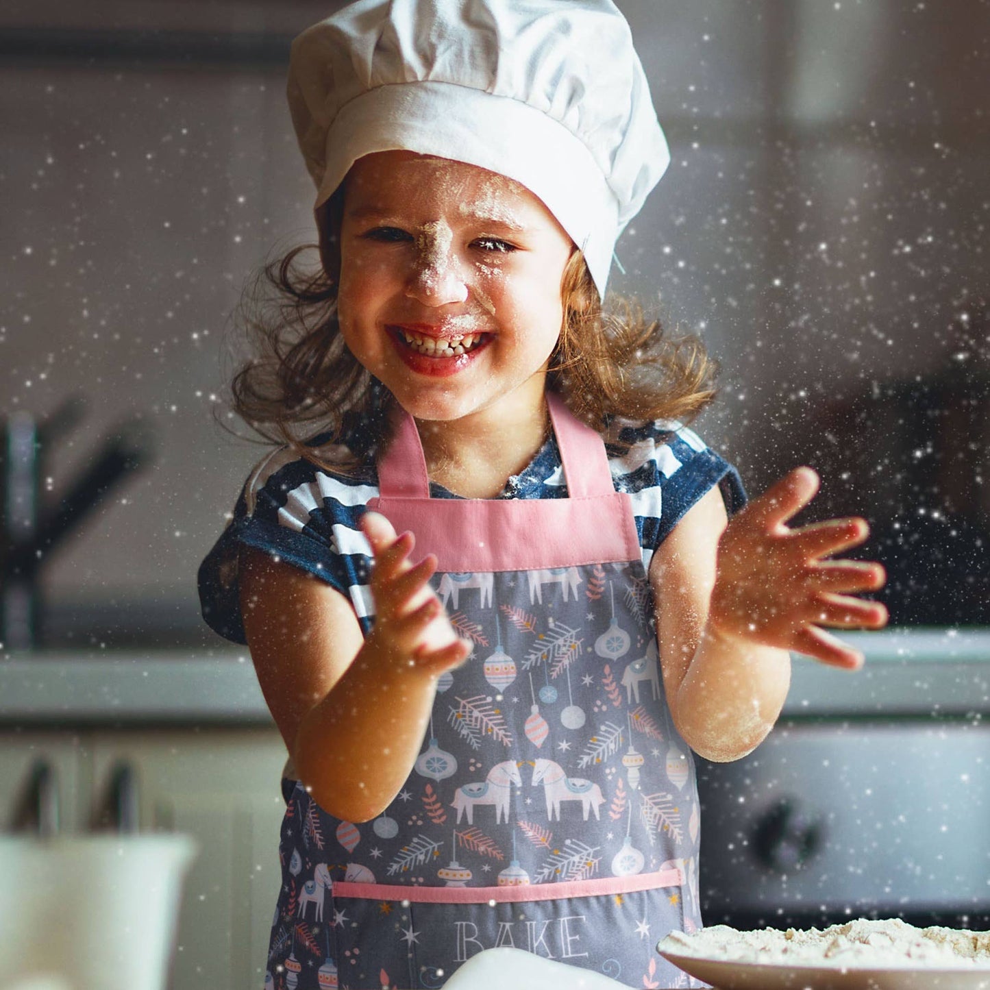 Kid's Holiday Apron-Santa's Little Helper