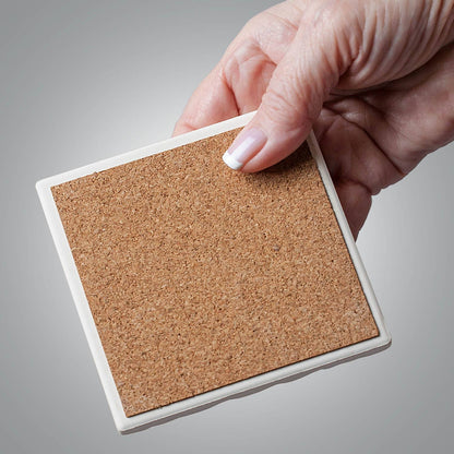 Wine Tableau 4pk Assorted Tumbled Tile Coasters
