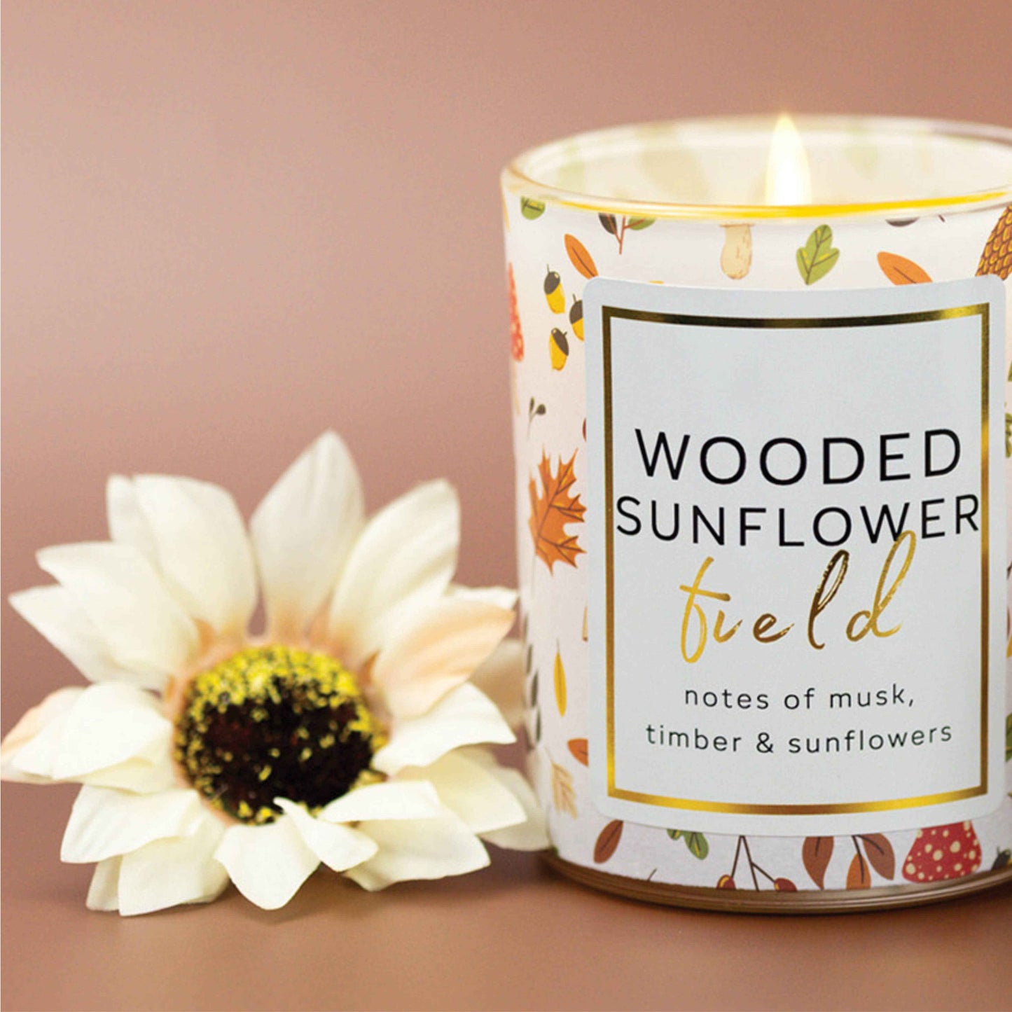 Wooded Sunflower Field – 10oz Fall Scented Candle