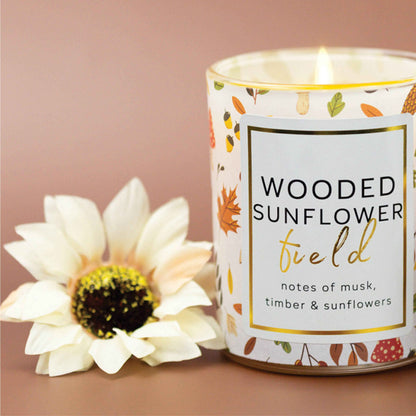 Wooded Sunflower Field – 10oz Fall Scented Candle