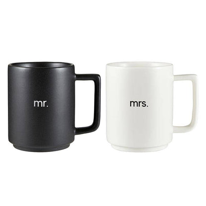 Stack Mug Set Mr. & Mrs.