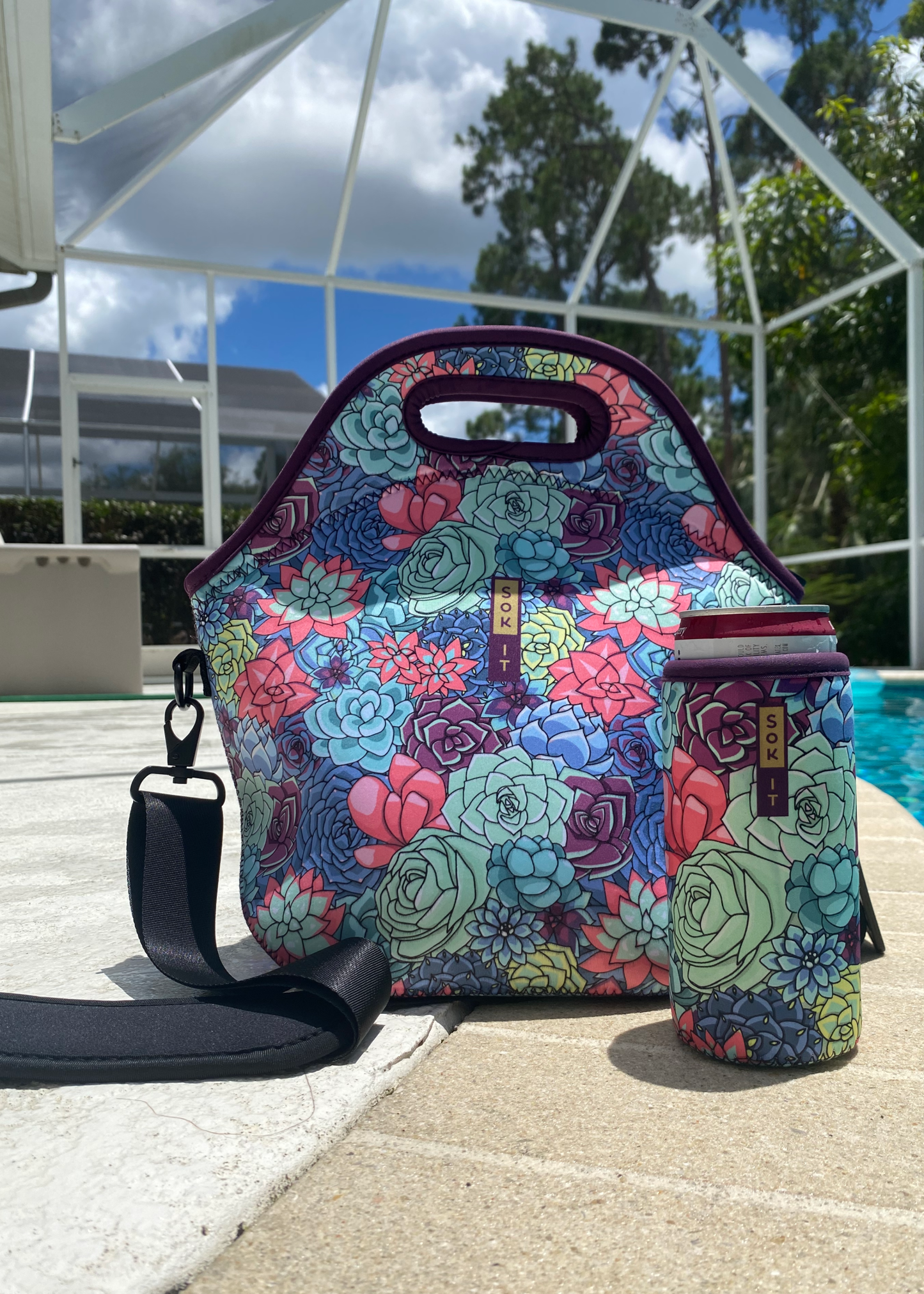 Sok-It - LunchTote XL - Succulents