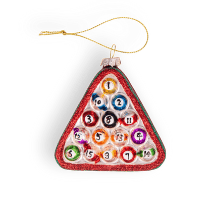 Billiards Rack Christmas Ornaments Handmade Unique
