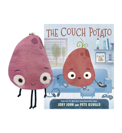 The Couch Potato Plush and hardcover book SOLD SEPARATELY