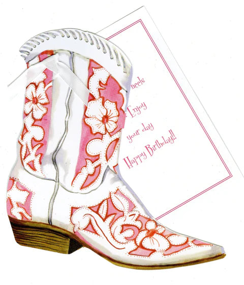 Cowgirl Boot Greeting Card