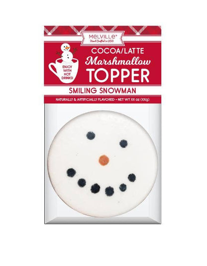 Smiling Snowman Marshmallow Topper