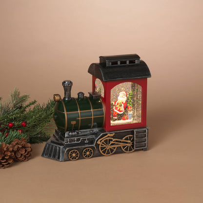 Lighted Spinning Water Globe Train