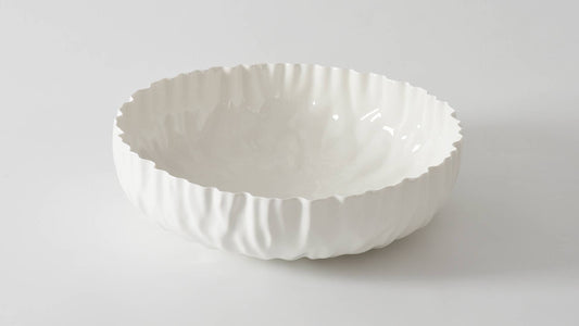 Ex Lg Shallow Bowl White