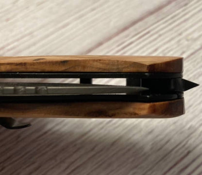 Papa - Man, Myth, Legend Knife - Quail Tail Laser Art