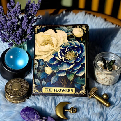 Personalized Floral Grimoire Handmade Leather Book of Shadow