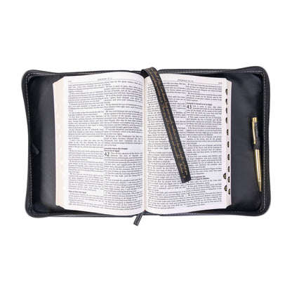 Divinity Boutique - Divine Details: Bible Cover - Houndstooth w/Gold