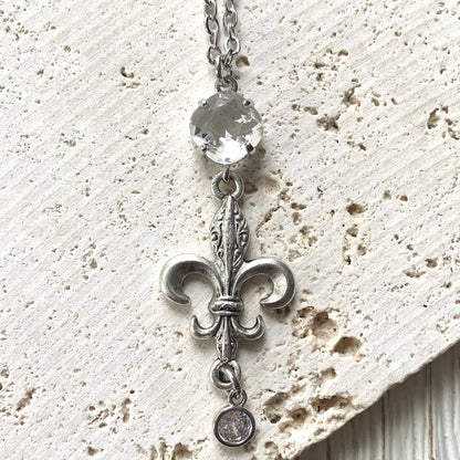 Fleur de lis necklace French