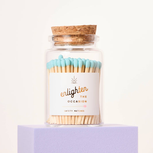 Lux Mini Match Corked Vial with Baby Blue Matchsticks