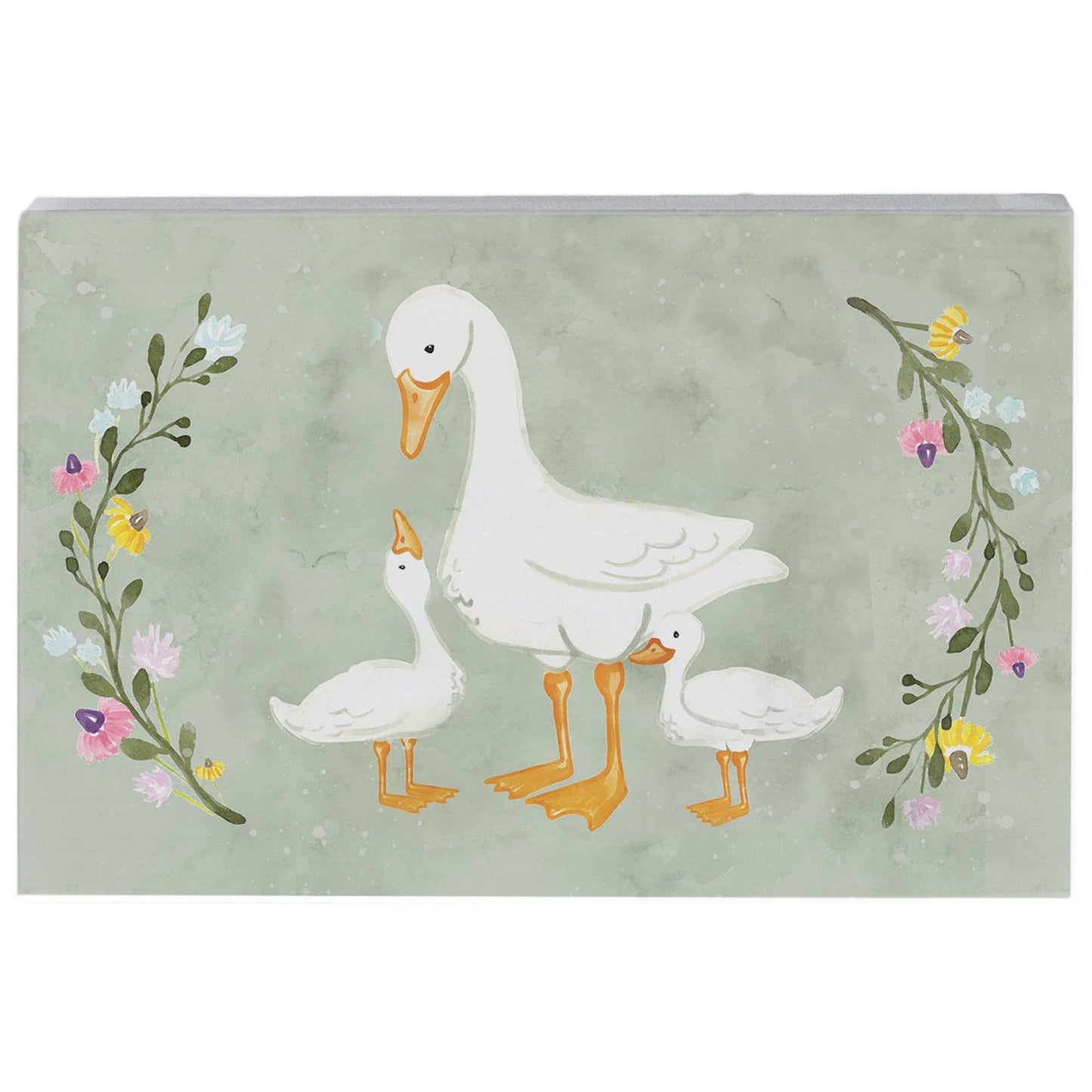 Mama Geese Babies Art - Small Talk Rectangle