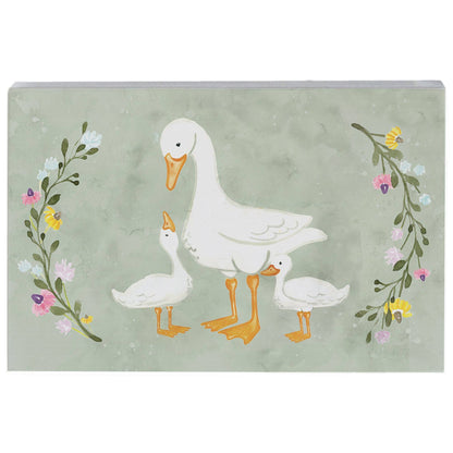 Mama Geese Babies Art - Small Talk Rectangle