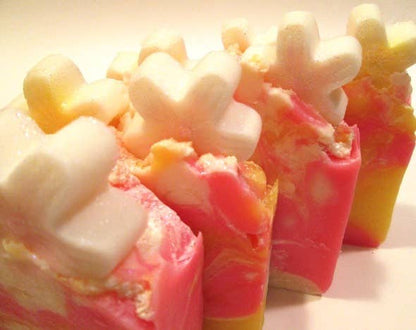 Jabón de Plumeria Tropical Jabón Vegano Hecho a Mano Proceso en Frío