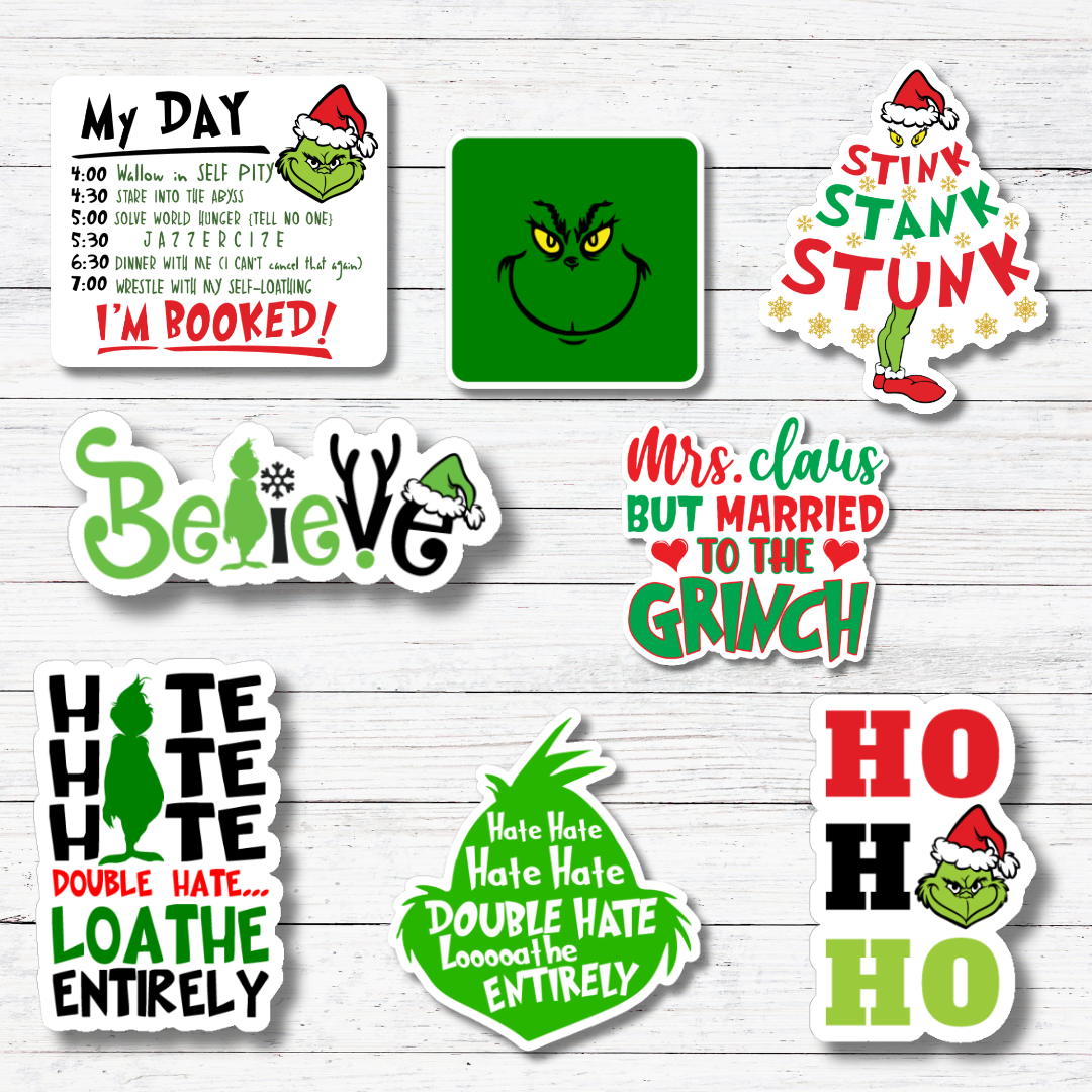 Oily Graphic Creations - Stink Stank - The Grinch Sticker/Magnet