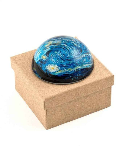 Vincent Van Gogh's Starry Night Crystal Dome Paper Weight