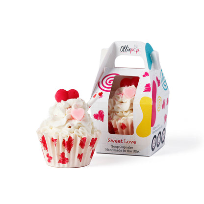 Olliepop - Handmade Sweet Love Soap Cupcake (Hawaiian Breeze)