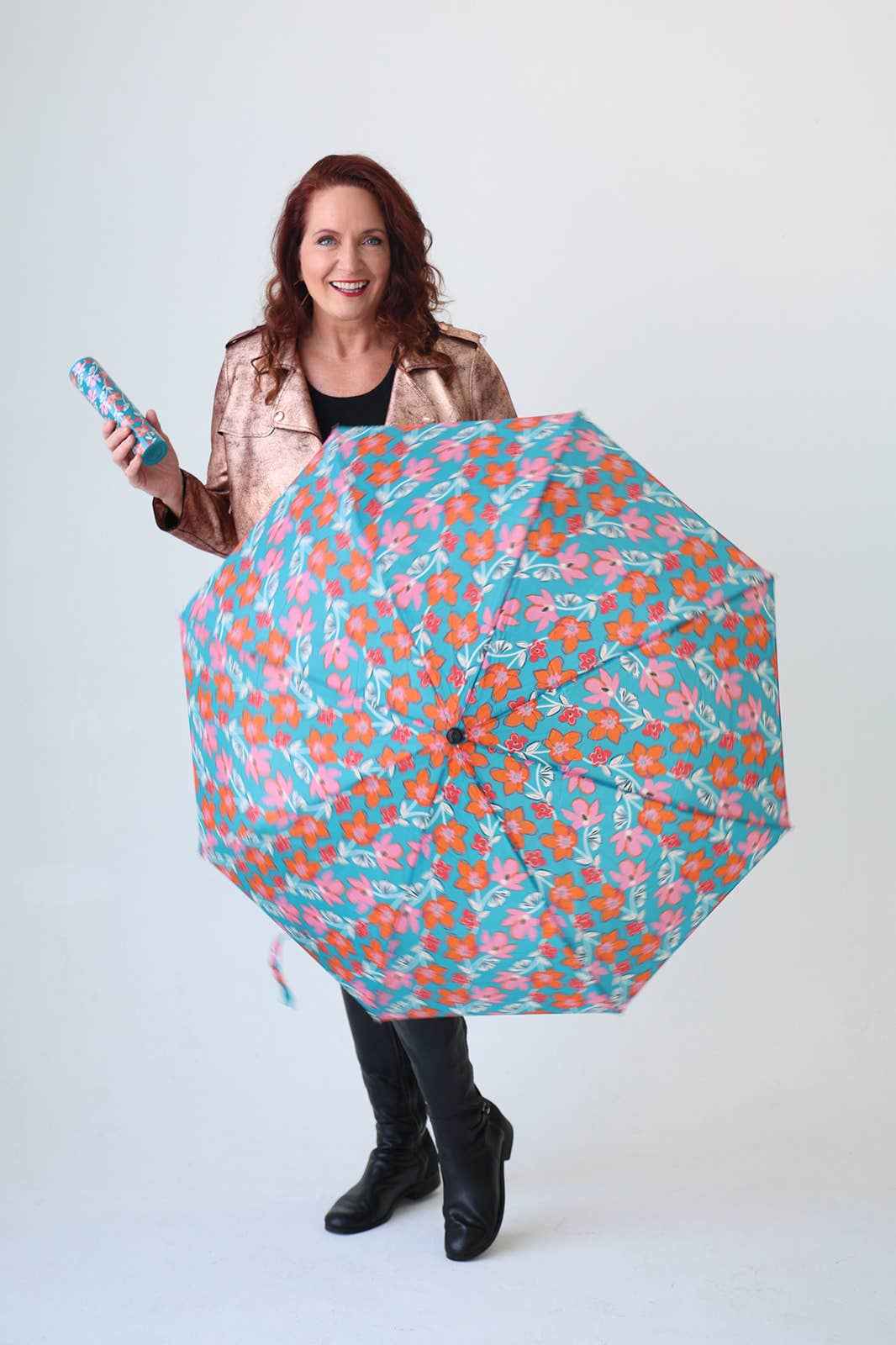 Teal Tango Umbrella in a Bottle