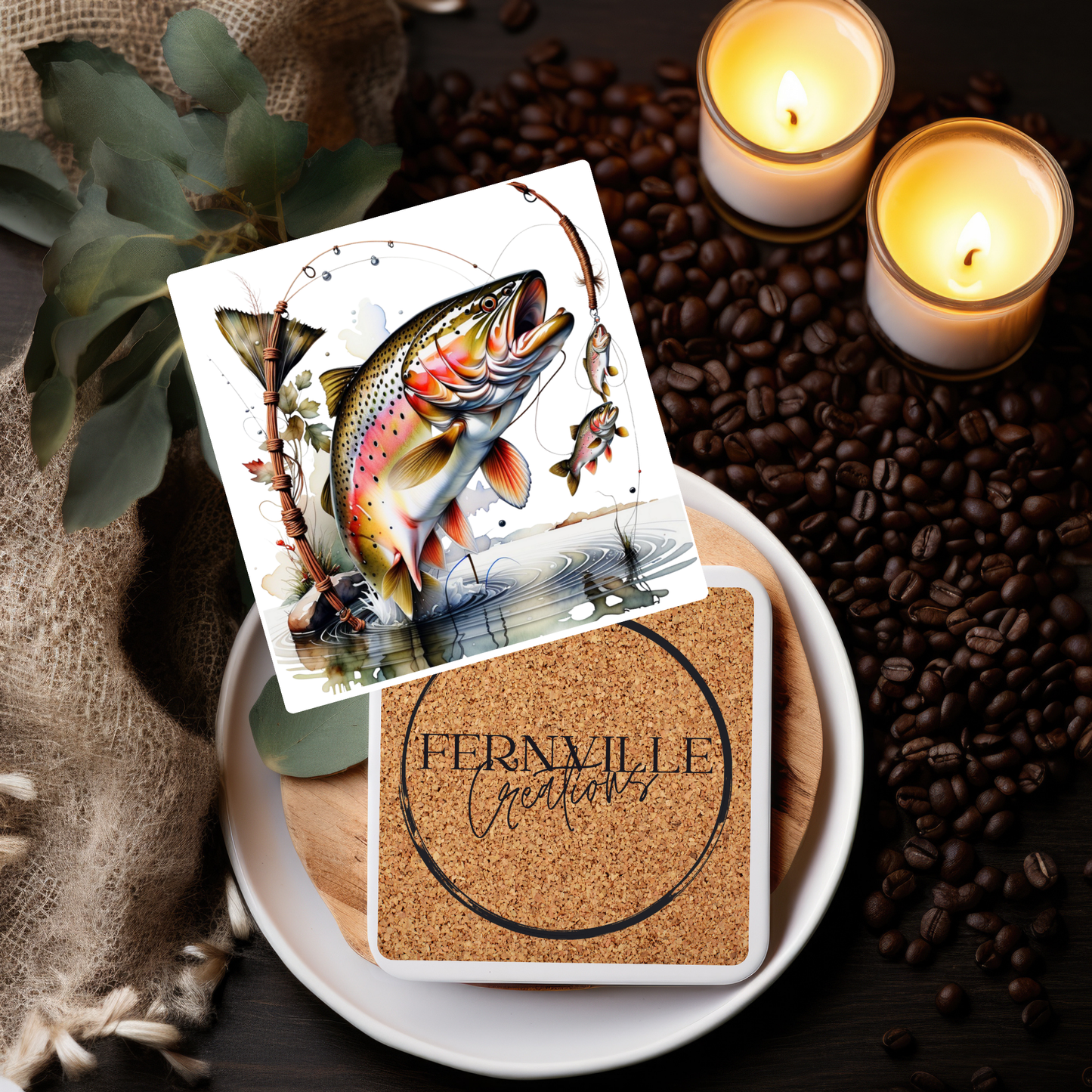 Trout Coaster SET OF 2