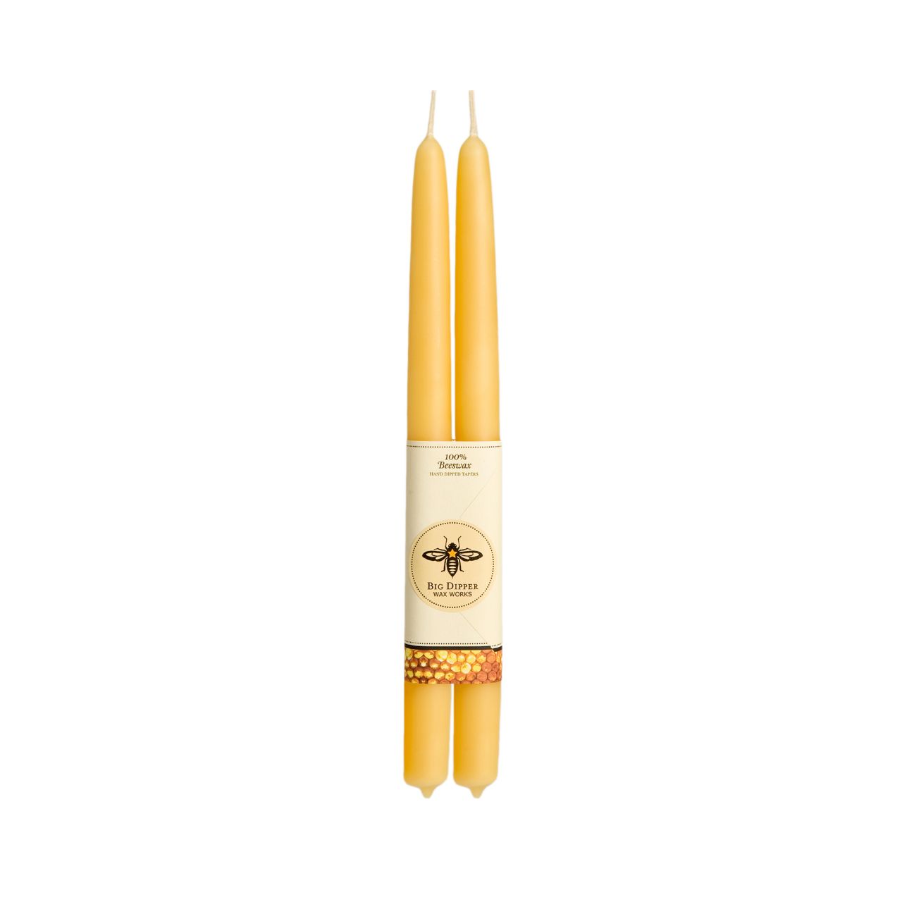Velas cónicas de cera de abeja 100% pura