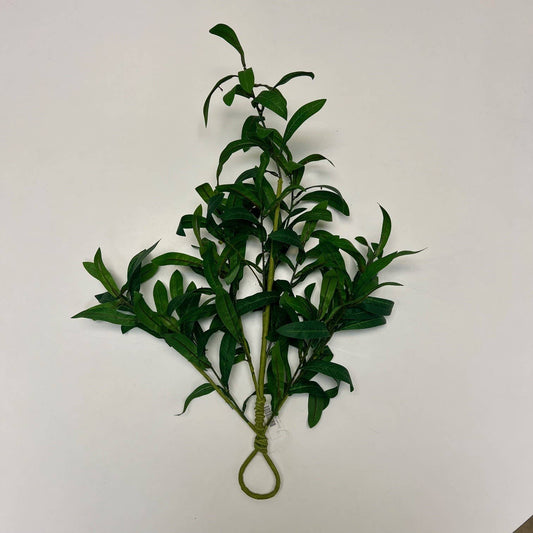 22in Olive Teardrop Faux Flowers