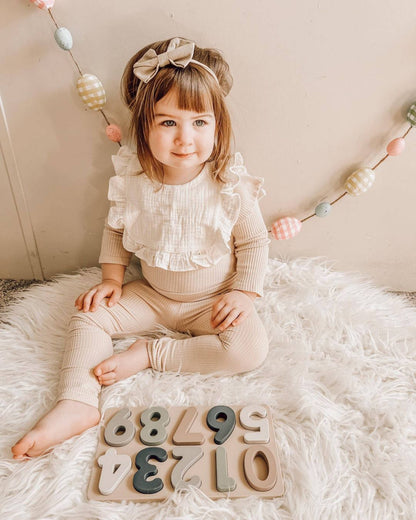 Large Soft Silicone Number Puzzle (11-pc) for Toddlers