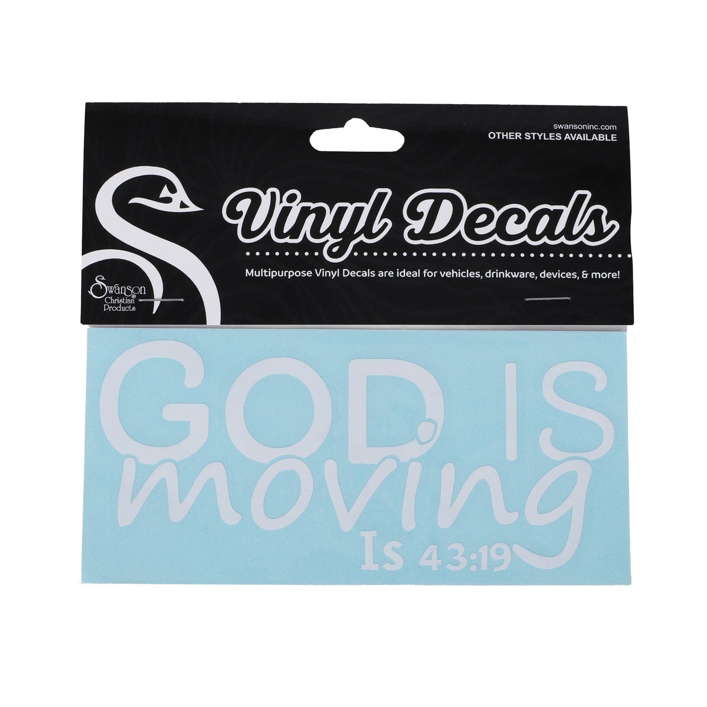 Swanson Christian Products - Decal Vinyl - God Is Moving