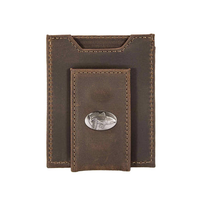 Redfish Magnetic Leather Slim Wallet: Crazyhorse Brown